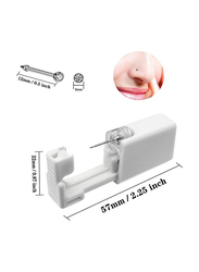 Disposable Safe Sterile Ear and Nose Piercing Gun, White