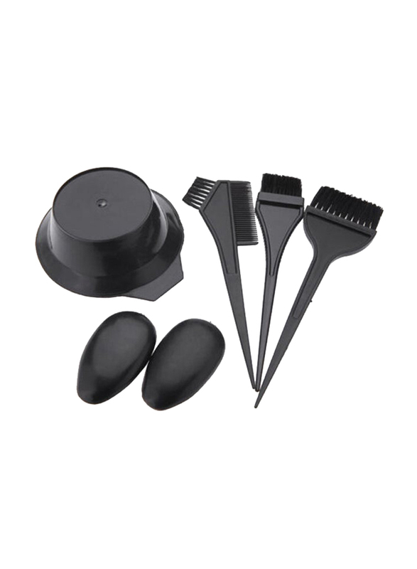 Salon Hair Colouring Tool Kit, 5 Pieces, Black