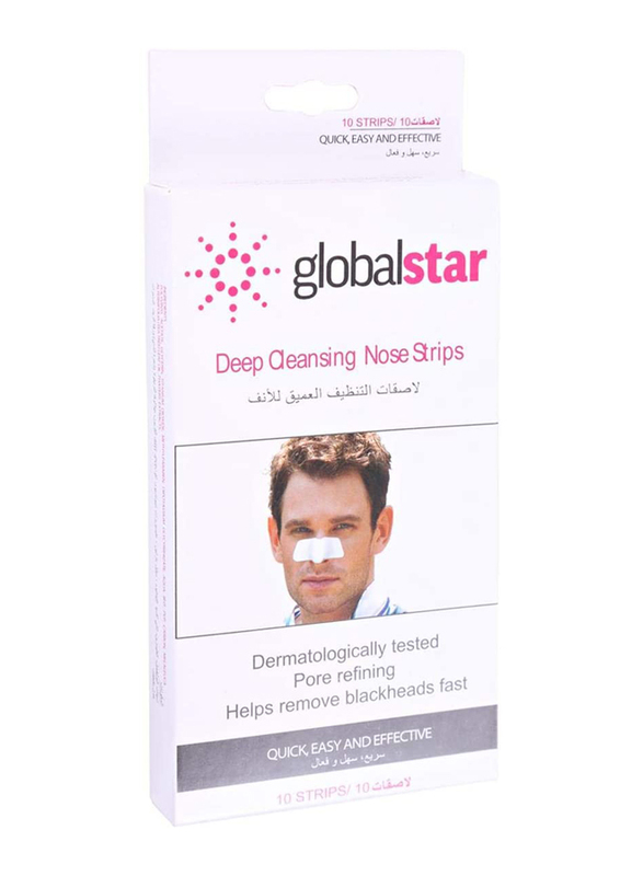 Global Star Deep Cleansing Nose Strips, 10 Strips