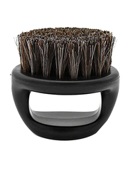 Horse Bristle Portable Cleaning Beard Brush for All Hair Types, Black