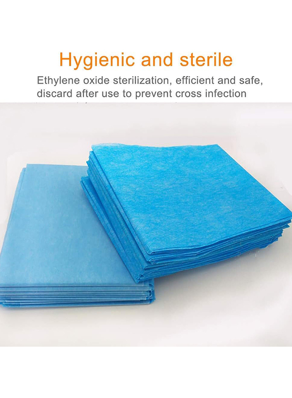 Disposable Sheets,Beauty Salon Safe And Hygienic Sterile Nursing Pad,Soft And Comfortable, Blue