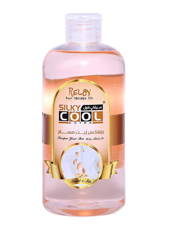 Silky Cool Almond and Milk Body Massage Oil, 500ml