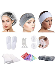 I.E. Headband Set with Hair Caps, Ear Protectors, Slippers, Towels, Toe Separators, 48 Pieces