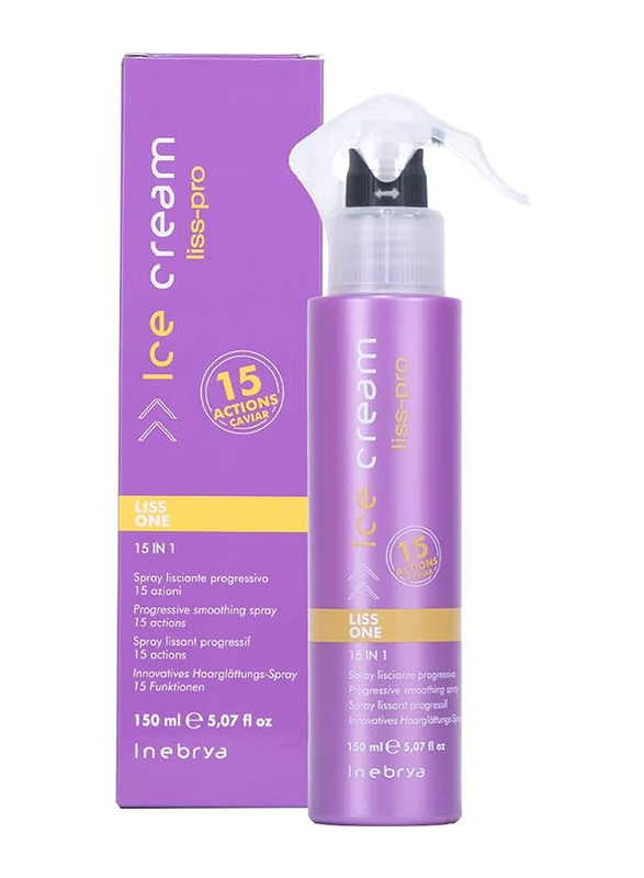 Inebrya Ice Cream Liss-Pro Caviar 15 In 1 Action Smoothing Spray, 150ml