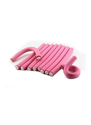 La Perla Tech Flexible Foam Hair Curling Rods, Pink, 10 Pieces