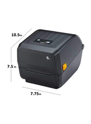 ZEBRA ZD220t Thermal Transfer (203 DPI) Barcode Printer EPLII, ZPLII, USB Label Printer, Black