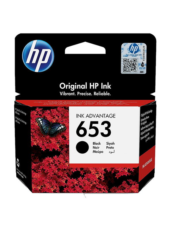 HP 653 Black Original InkJet Toner Cartridge