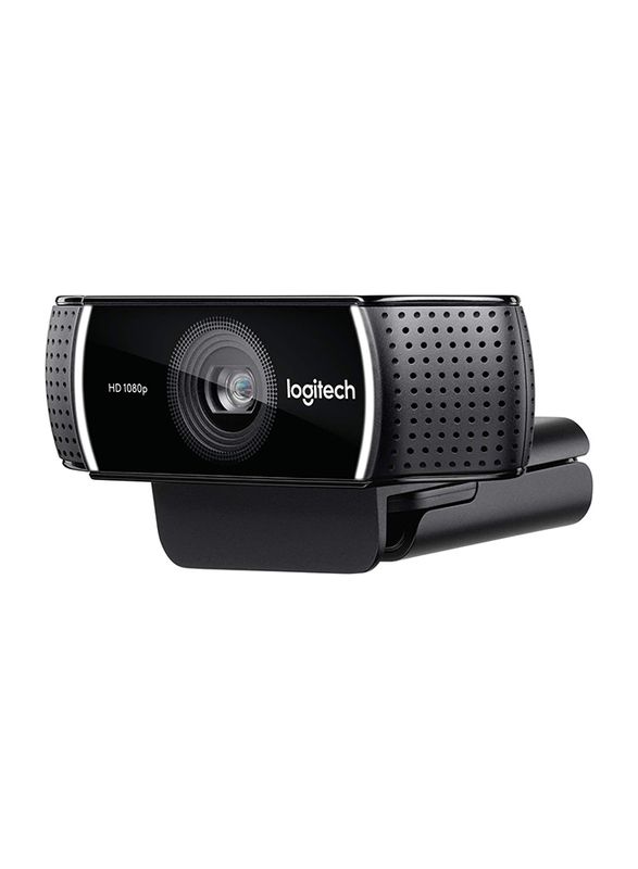 Logitech C922 Pro Stream Hyper Fast Streaming Webcam with Stereo Audio and HD Light Correction, Black