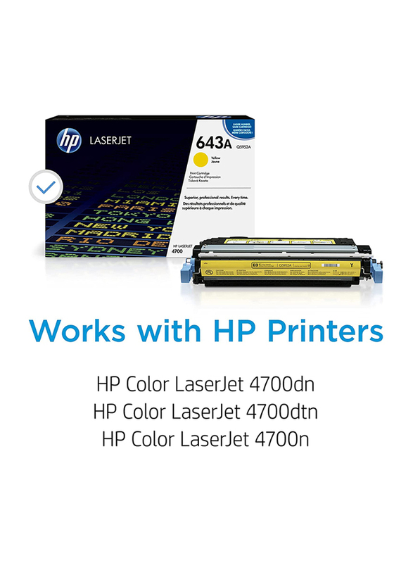 HP 643A Yellow Original Ink Laserjet Toners