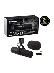 Shure SM7B Cardioid Studio Recording Microphone, Black
