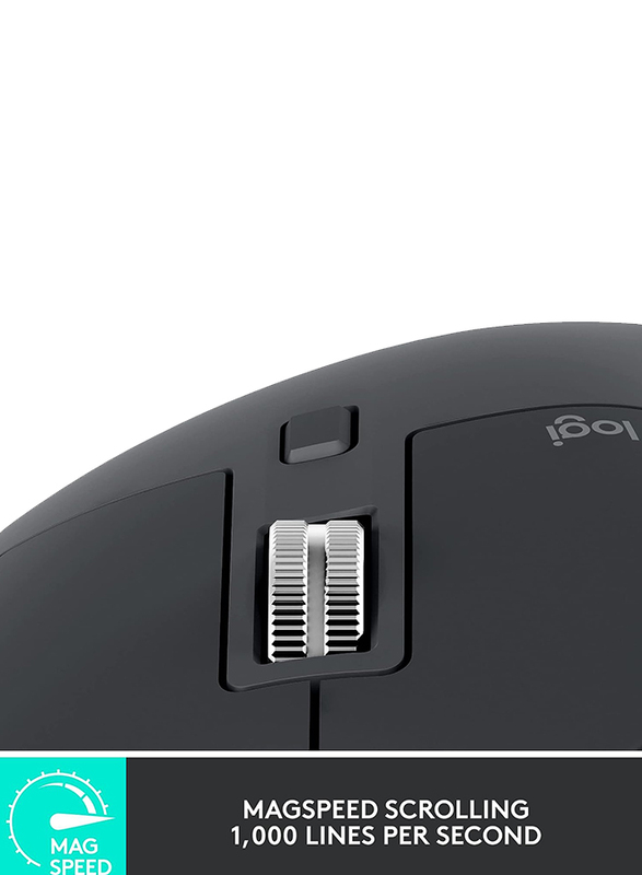 Logitech MX Master 3S Wireless Performance Mouse, Graphite