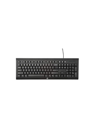 HP Logitech K120 Wired English Keyboard, Black