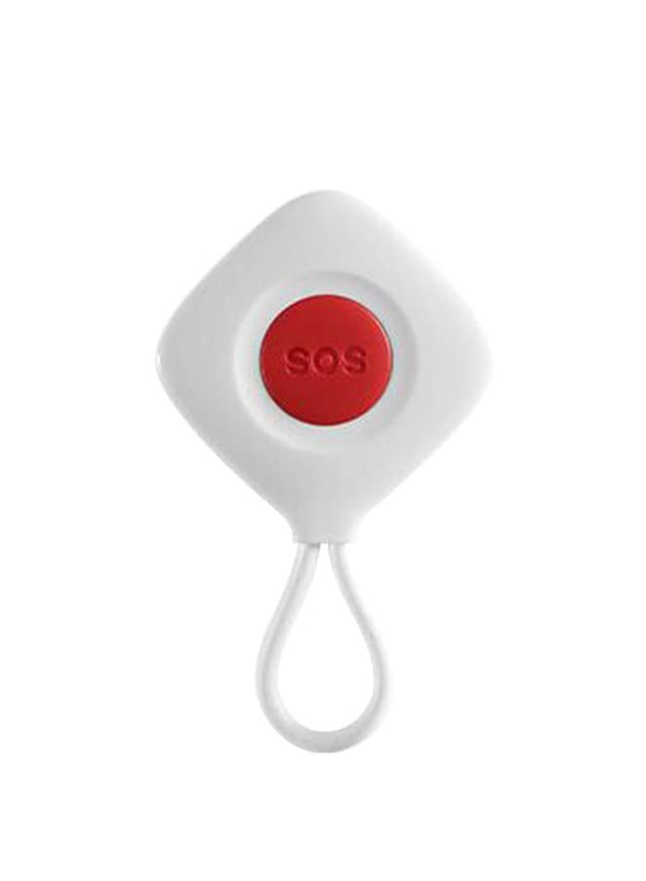 GoolRC Chuango SOS-100 Caregiver Pager Wireless Remote Call Button SOS/Emergency Button for Help Home Secure Alarm System, White/Red