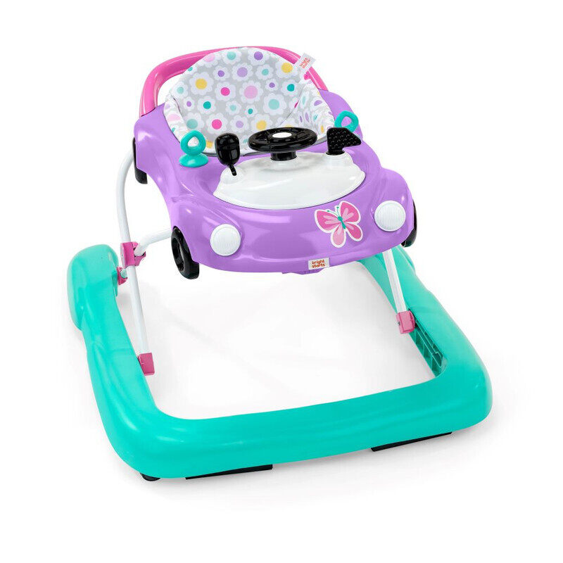 

Bright Starts - Little Speedster 3-in-1 Car Walker, Purple Power, Baby Activity Walker for Girls and Boys, 6 Months+