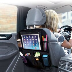 Dreambaby Car Back Seat Organiser With Tablet Holder - Black