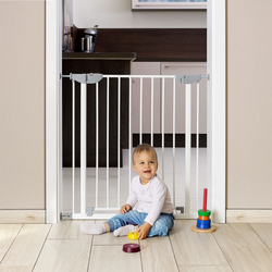 Reer Pressure Mounted Baby Metal Safety Gate, White