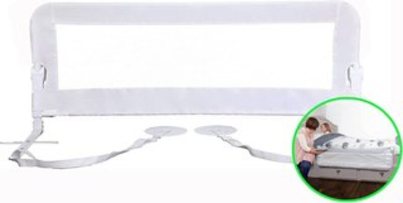 Dreambaby Nicole Bed Guard Rail for Toddlers, Extra Wide - White