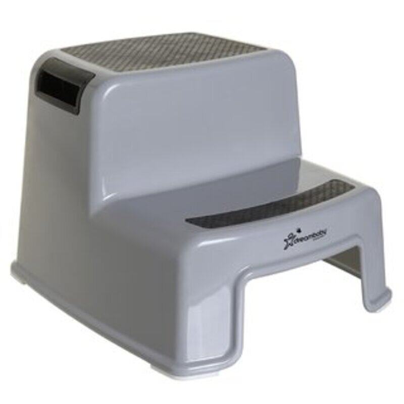 

Dreambaby 2-UP Toddler Step Stool, Slip Resistant - Black & Grey