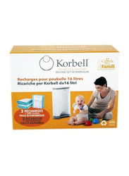 Korbell 16L Nappy Disposal Bin Refill for Kids, Green