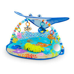 Bright Starts - Disney Baby Finding Nemo Mr. Ray Ocean Lights & Music Play Gym, Ages Newborn +