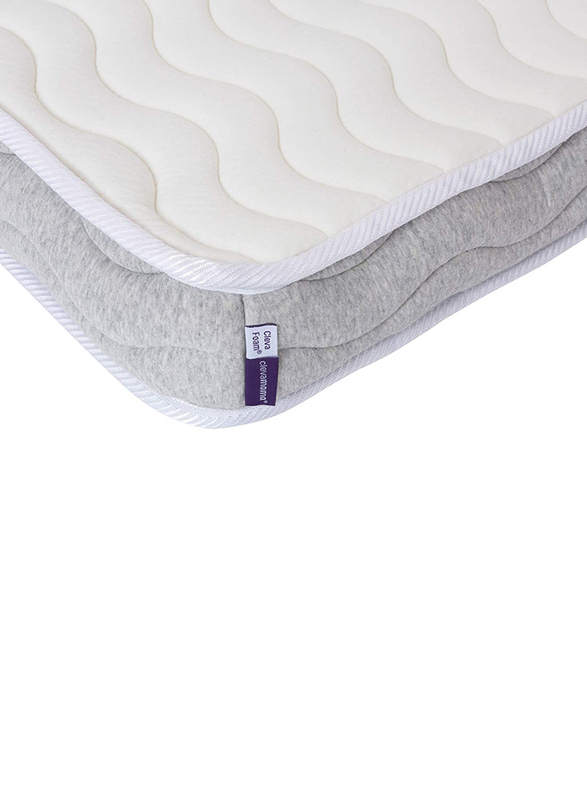 Clevamama Cleva Foam Baby and Toddler Sprung Mattress, White