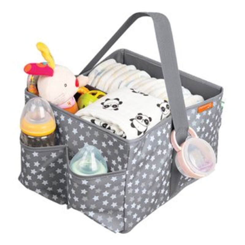 Dreambaby Nappy Organiser/Caddy - Grey stars