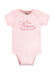 Hudson Baby Princess Short Sleeve Bodysuit Set for Baby Girls, 3 Pieces, 0-3 Months, Multicolour
