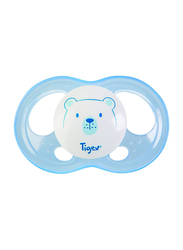 Tigex Soft Touch Friends Silicone Pacifiers, 0-6 Months, 2 Pieces, Blue/Clear