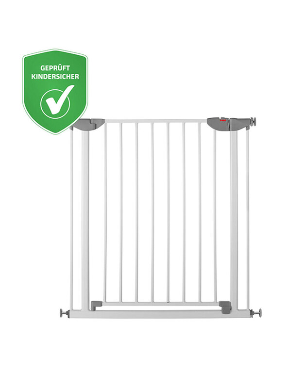 

Reer Pressure Mounted Baby Metal Safety Gate, White