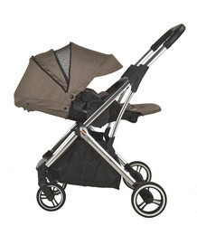 GOKKE-REVERSIBLE BABY STROLLER - Brown