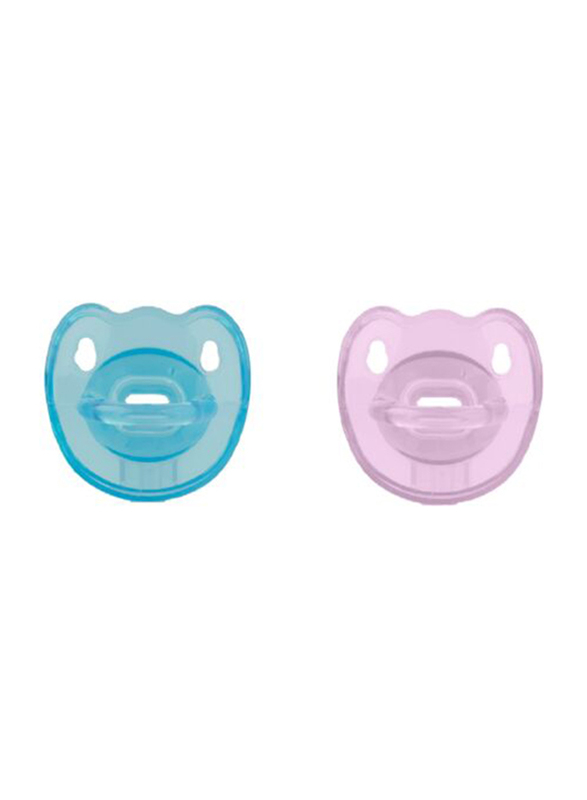 Tigex Silicone Pacifier, 0-6 Months, Assorted Colours