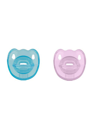 Tigex Silicone Pacifier, 0-6 Months, Assorted Colours
