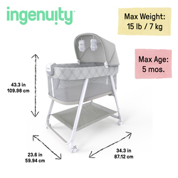 INGENUITY LULLANIGHT SOOTHING BASSINET: GEM