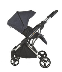 GOKKE-REVERSIBLE BABY STROLLER - Navy Blue