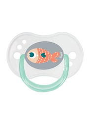 Tigex Fish Reversible Silicone Pacifiers, 6-18 Months, 3 Pieces, Multicolour