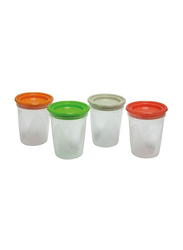 Tigex 4-Piece Polypropylene Food Container Set, Multicolour