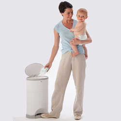 Korbell 26L Nappy Disposal System for Kids, White