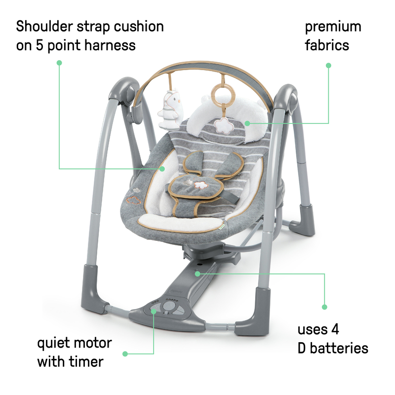 INGENUITY SNG PORTABLE SWING BOUT:BELLA TEDDY