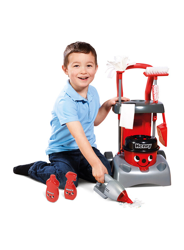 

Casdon Henry Deluxe Cleaning Trolley Kids Toy, Red, Ages 3+