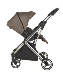 GOKKE-REVERSIBLE BABY STROLLER - Brown