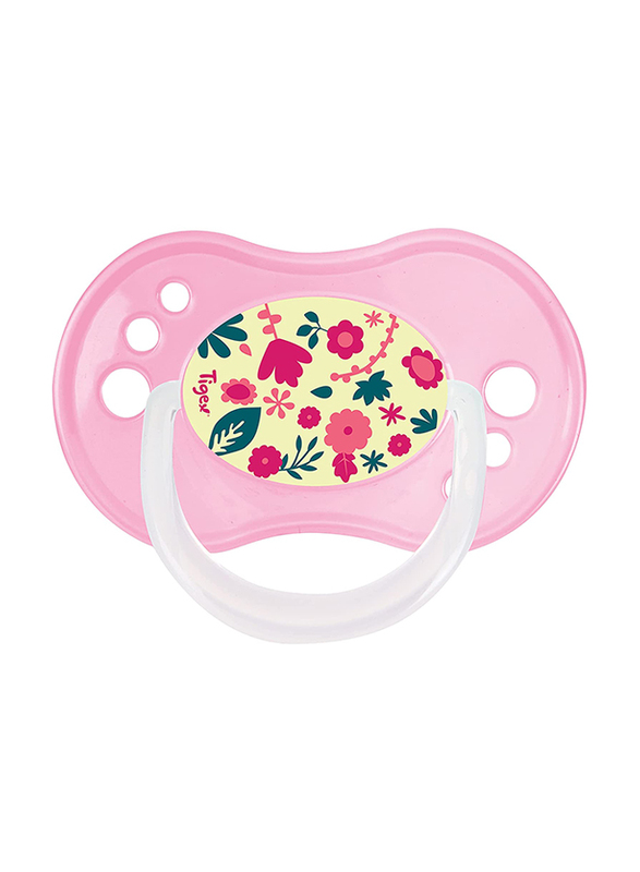 Tigex Bee Reversible Silicone Pacifiers, 0-6 Months, 3 Pieces, Multicolour