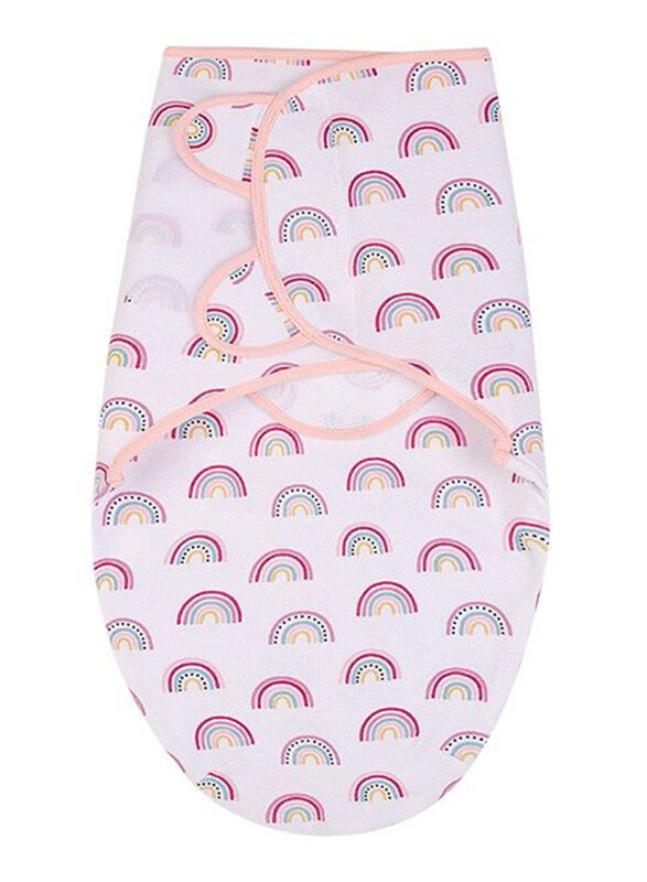 

Hudson Baby Rainbow Wrap Swaddle Blanket for Baby Girls, 0-3 Months, Pink