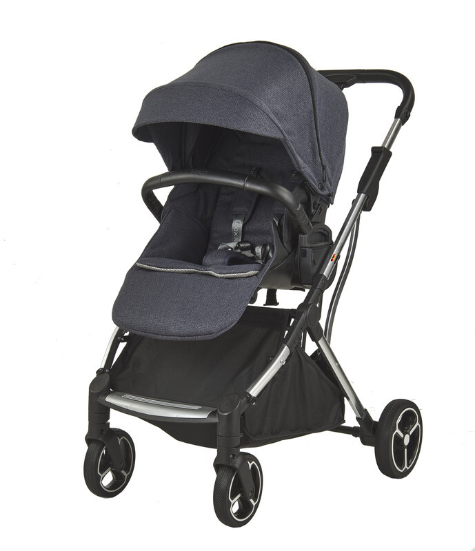 GOKKE-REVERSIBLE BABY STROLLER - Navy Blue