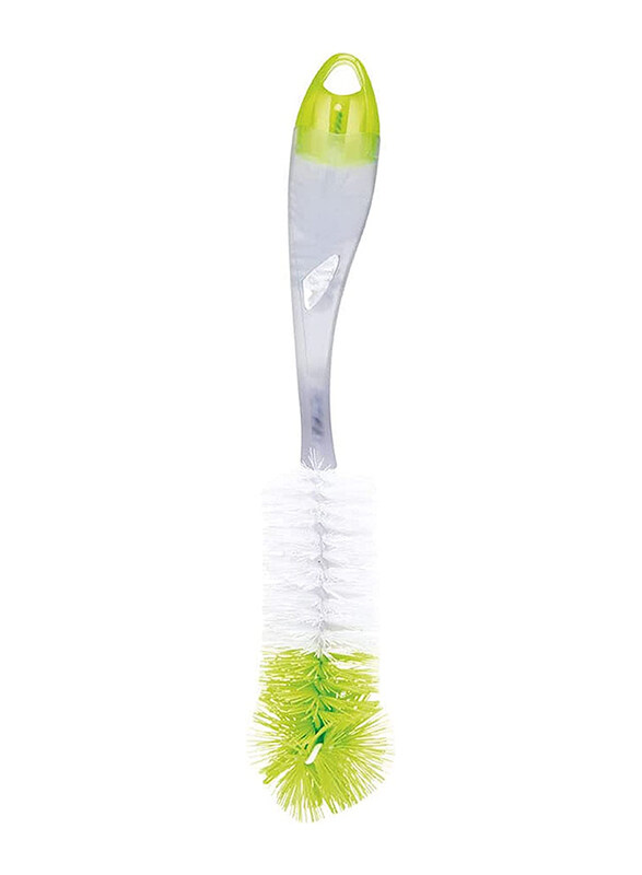 

Tigex 2-in-1 Flexible Dual Fiber Bottle Brush, White/Green