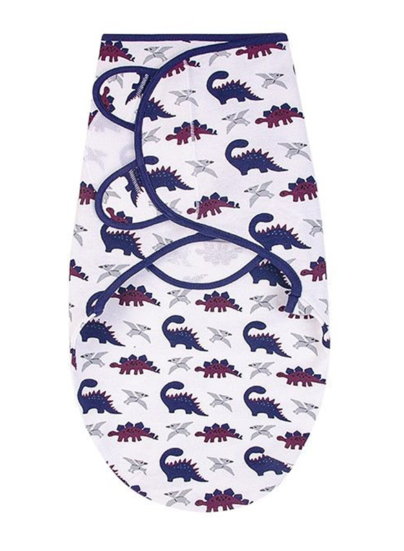 Hudson Baby Dinosaurs Wrap Swaddle Blanket for Baby Boys, 0-3 Months, Multicolour