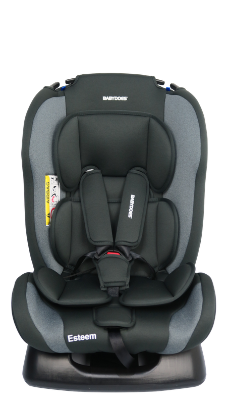 

BABYDOES ESTEEM - Baby/Infant/Kids Travel Car Seat, Group 0+1+2, Rearward/Forward Facing, 4x Reclining, Padded Seat, 0- 7 Years (Upto 25 kg) - Grey