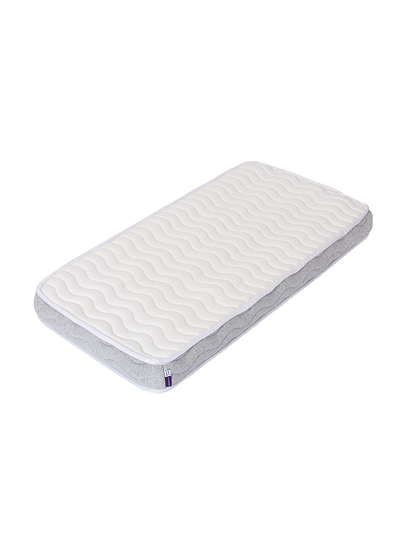 Clevamama Cleva Foam Baby and Toddler Sprung Mattress, White