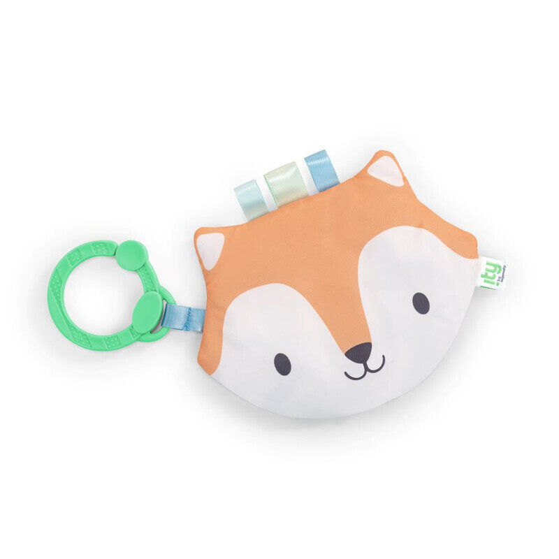 

Ingenuity - ity by Ingenuity Crinklet, Fox Crinkle Toy, Satin Ribbon Tags, C-Link Attachment, Newborn and Up, Unisex - Deni