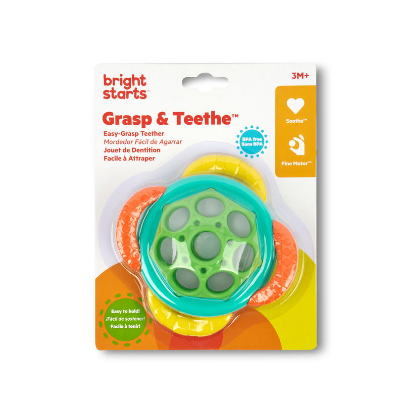 BRIGHT STARTS OBALL GRASP & TEETHE TEETHER TOY