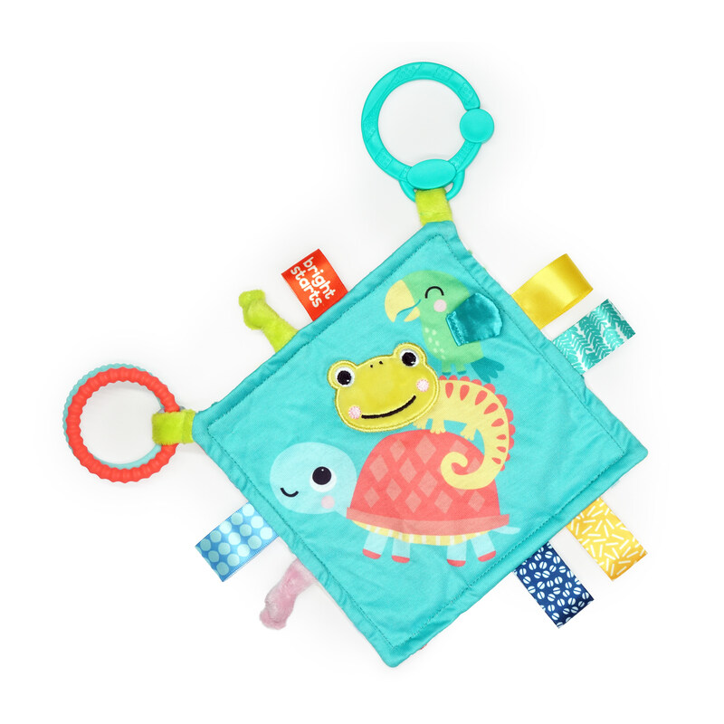 

BRIGHT STARTS FUZZY FEELIES PLUSH PEG BLANKIE